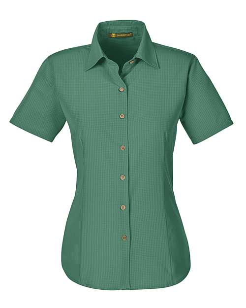Harriton Women's Barbados Textured Camp Shirt M560W