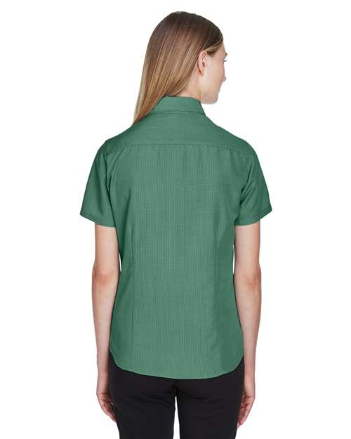 Harriton Women's Barbados Textured Camp Shirt M560W