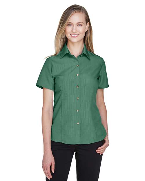 Harriton Women's Barbados Textured Camp Shirt M560W
