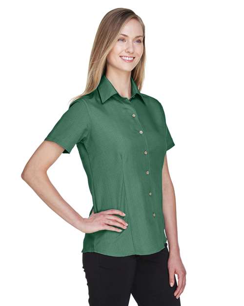 Harriton Women's Barbados Textured Camp Shirt M560W