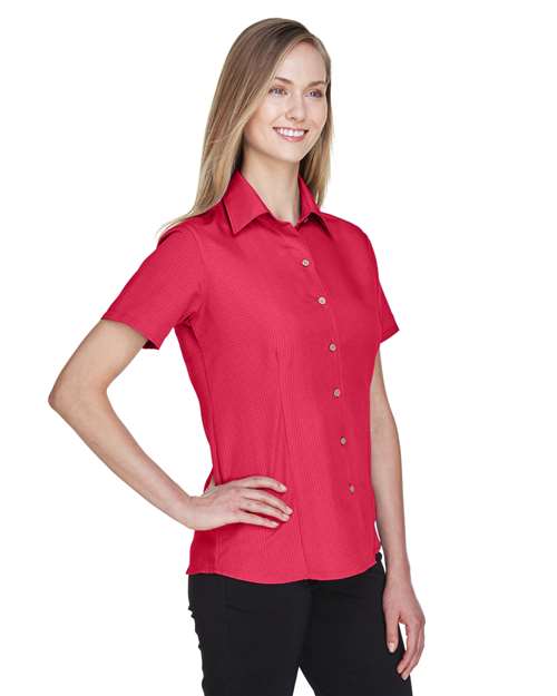 Harriton Women's Barbados Textured Camp Shirt M560W