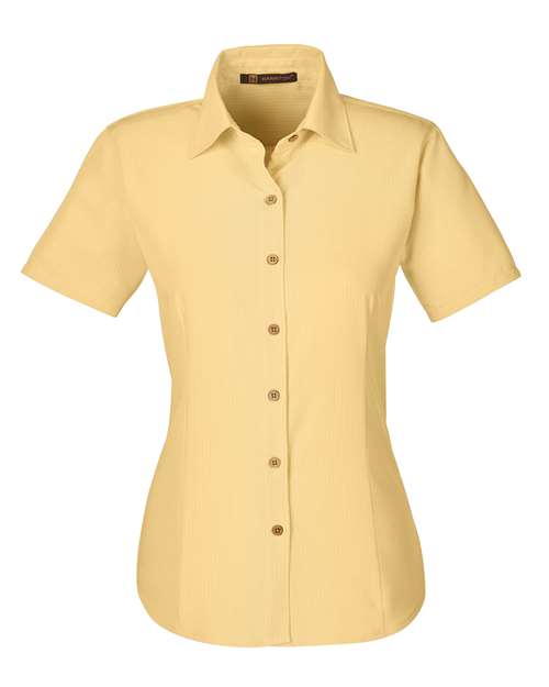 Harriton Women's Barbados Textured Camp Shirt M560W