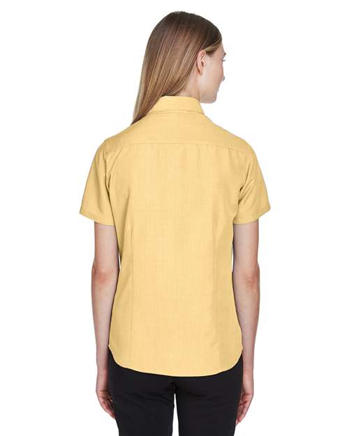 Harriton Women's Barbados Textured Camp Shirt M560W