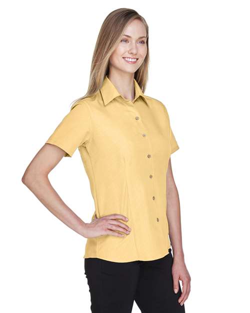 Harriton Women's Barbados Textured Camp Shirt M560W