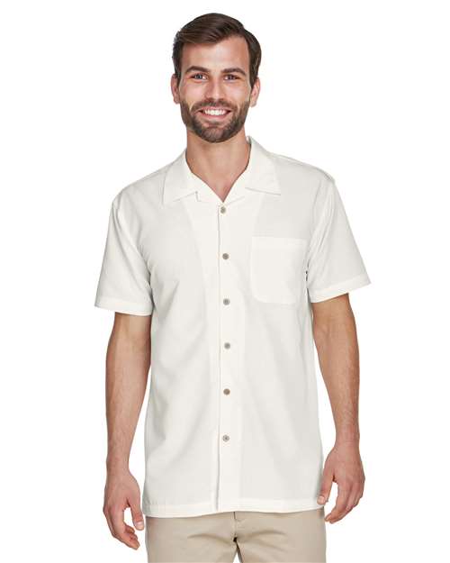 Harriton Barbados Textured Camp Shirt M560
