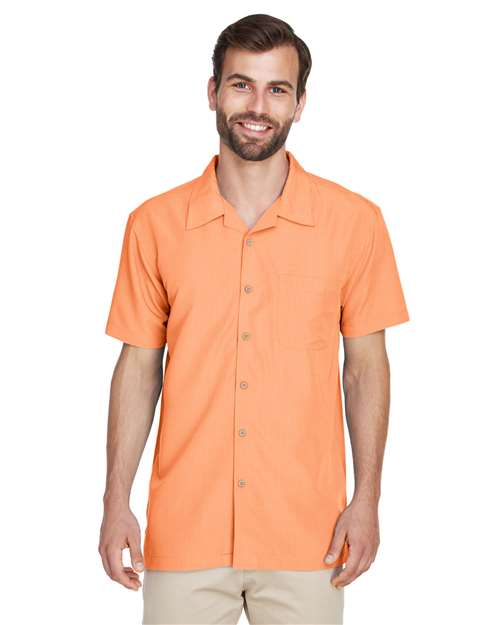 Harriton Barbados Textured Camp Shirt M560