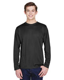Team 365 Zone Performance Long Sleeve T-Shirt TT11L - Black