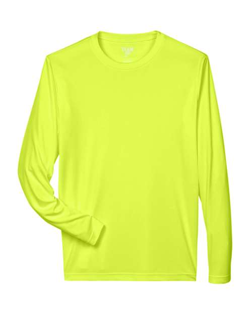 Team 365 Zone Performance Long Sleeve T-Shirt TT11L - Safety Yellow