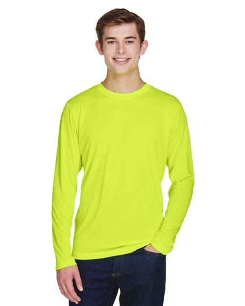 Team 365 Zone Performance Long Sleeve T-Shirt TT11L - Safety Yellow