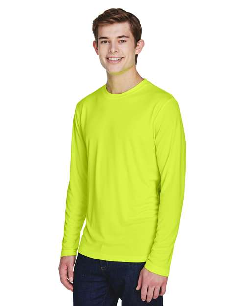 Team 365 Zone Performance Long Sleeve T-Shirt TT11L - Safety Yellow