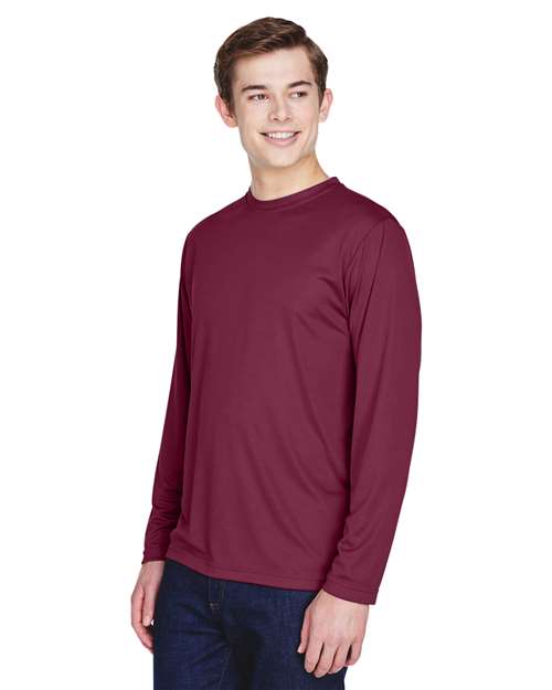 Team 365 Zone Performance Long Sleeve T-Shirt TT11L - Sport Maroon