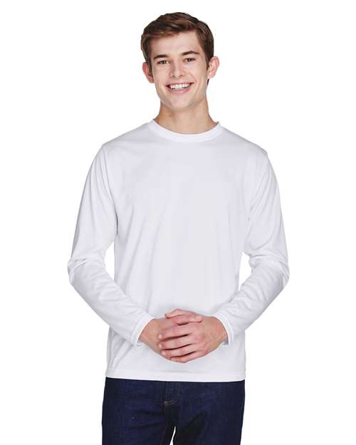 Team 365 Zone Performance Long Sleeve T-Shirt TT11L - White
