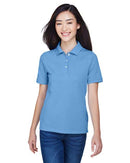 Harriton Women's Easy Blend Polo M265W - Light College Blue