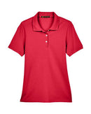 Harriton Women's Easy Blend Polo M265W - Red