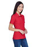 Harriton Women's Easy Blend Polo M265W - Red