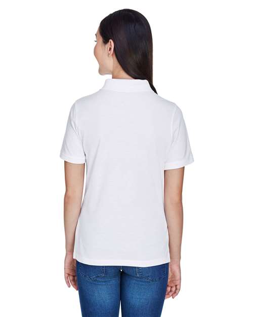 Harriton Women's Easy Blend Polo M265W - White