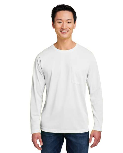 Harriton Charge Snag and Soil Protect Long Sleeve T-Shirt M118L
