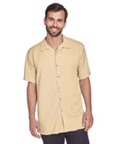 Harriton Bahama Cord Camp Shirt M570