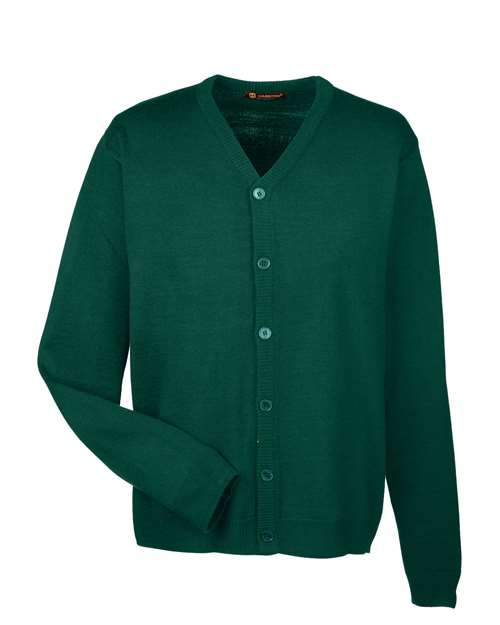 Harriton Pilbloc™ V-Neck Button Cardigan Sweater M425