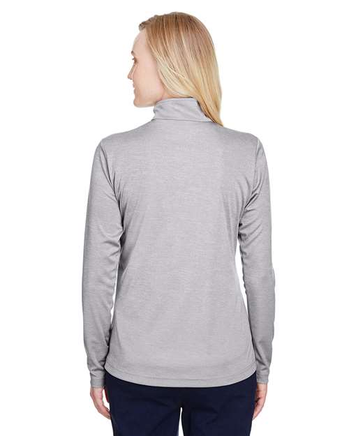 Team 365 Women's Zone Sonic Heather Performance Quarter-Zip Pullover TT31HW