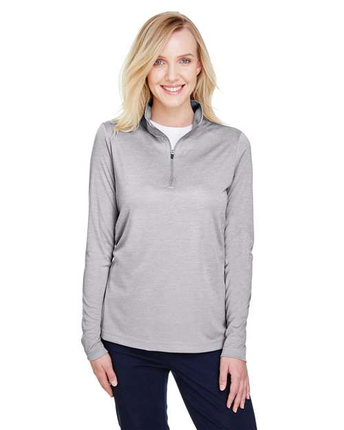 Team 365 Women's Zone Sonic Heather Performance Quarter-Zip Pullover TT31HW