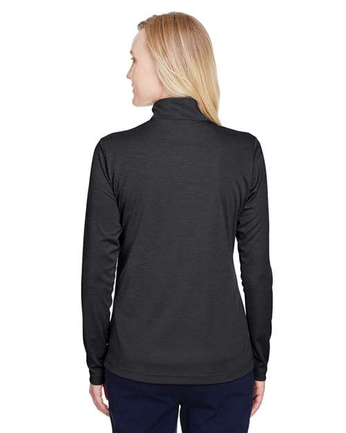 Team 365 Women's Zone Sonic Heather Performance Quarter-Zip Pullover TT31HW