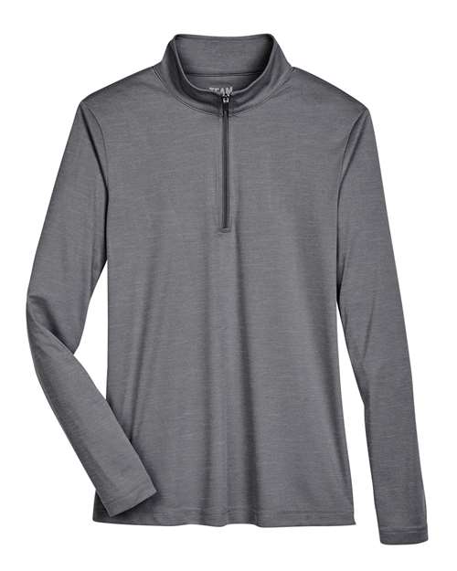 Team 365 Women's Zone Sonic Heather Performance Quarter-Zip Pullover TT31HW