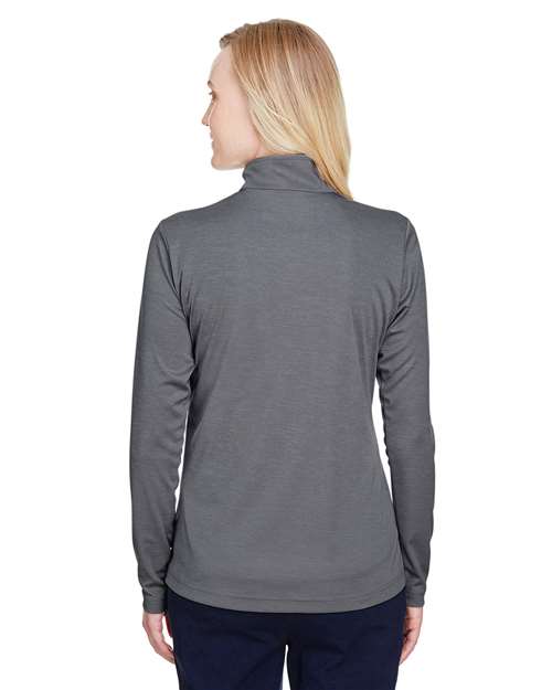 Team 365 Women's Zone Sonic Heather Performance Quarter-Zip Pullover TT31HW