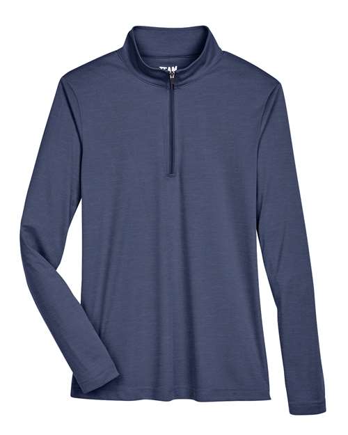 Team 365 Women's Zone Sonic Heather Performance Quarter-Zip Pullover TT31HW