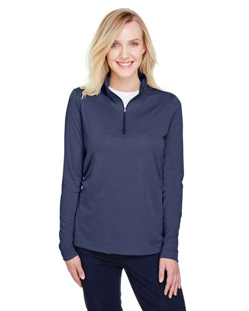 Team 365 Women's Zone Sonic Heather Performance Quarter-Zip Pullover TT31HW