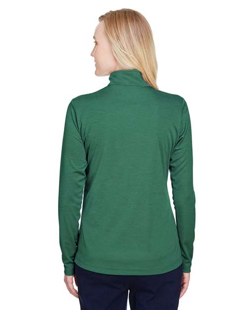 Team 365 Women's Zone Sonic Heather Performance Quarter-Zip Pullover TT31HW