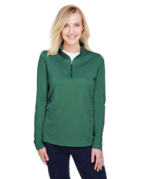 Team 365 Women's Zone Sonic Heather Performance Quarter-Zip Pullover TT31HW
