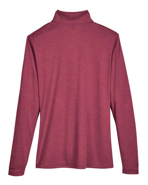 Team 365 Women's Zone Sonic Heather Performance Quarter-Zip Pullover TT31HW