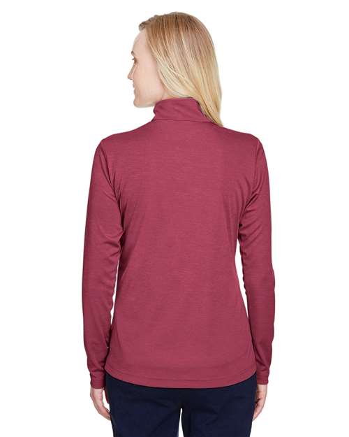 Team 365 Women's Zone Sonic Heather Performance Quarter-Zip Pullover TT31HW