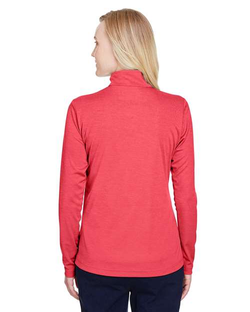 Team 365 Women's Zone Sonic Heather Performance Quarter-Zip Pullover TT31HW