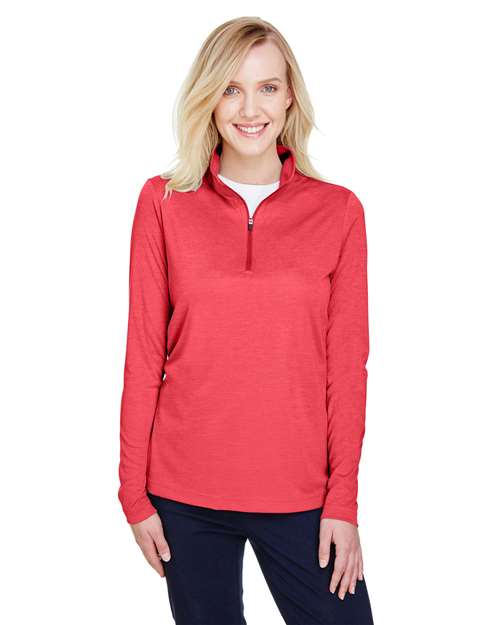 Team 365 Women's Zone Sonic Heather Performance Quarter-Zip Pullover TT31HW