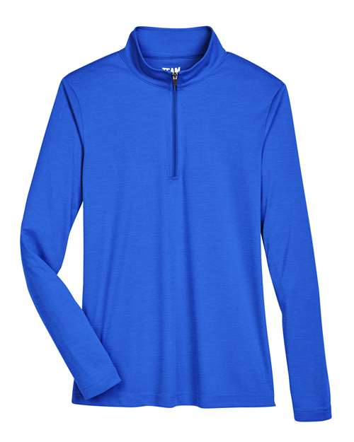 Team 365 Women's Zone Sonic Heather Performance Quarter-Zip Pullover TT31HW