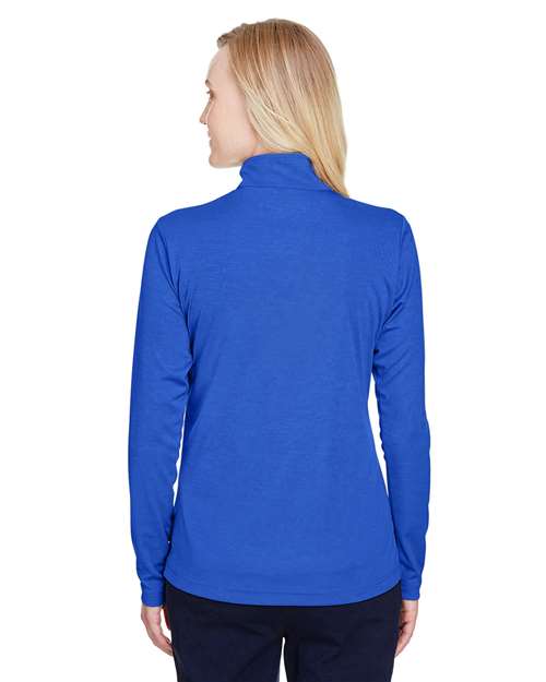 Team 365 Women's Zone Sonic Heather Performance Quarter-Zip Pullover TT31HW