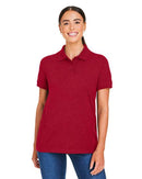 Harriton Women's Valiant Cotton Snag Protect Polo M205W