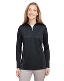 Harriton Women's Flash Snag Protection Plus IL Colorblock Quarter-Zip Pullover M786W