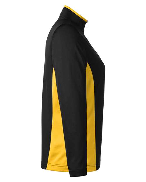 Harriton Women's Flash Snag Protection Plus IL Colorblock Quarter-Zip Pullover M786W