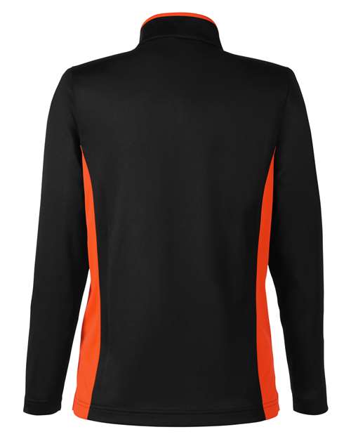 Harriton Women's Flash Snag Protection Plus IL Colorblock Quarter-Zip Pullover M786W