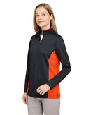 Harriton Women's Flash Snag Protection Plus IL Colorblock Quarter-Zip Pullover M786W
