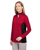 Harriton Women's Flash Snag Protection Plus IL Colorblock Quarter-Zip Pullover M786W