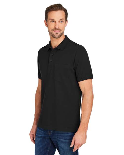Harriton Valiant Cotton Snag Protect Pocket Polo M205P