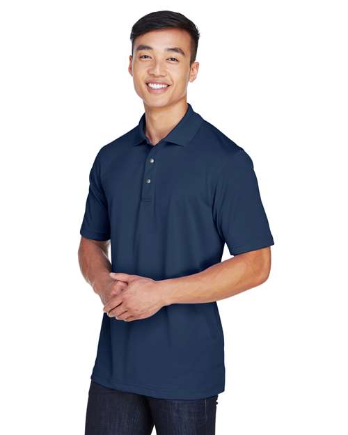 Harriton Advantage Snag Protection Plus IL Snap Placket Polo M345