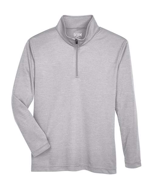 Team 365 Youth Zone Sonic Heather Performance Quarter-Zip Pullolver TT31HY