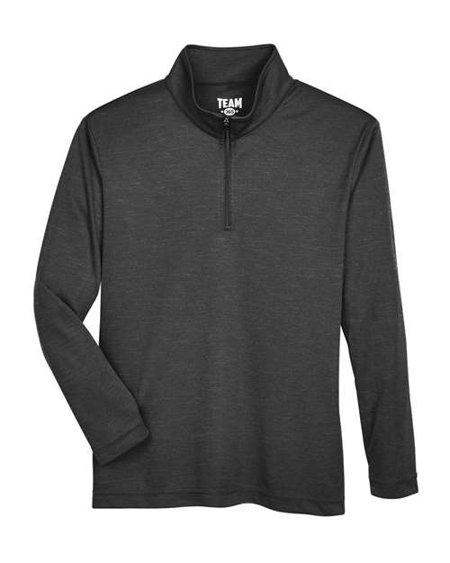 Team 365 Youth Zone Sonic Heather Performance Quarter-Zip Pullolver TT31HY