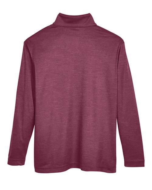 Team 365 Youth Zone Sonic Heather Performance Quarter-Zip Pullolver TT31HY