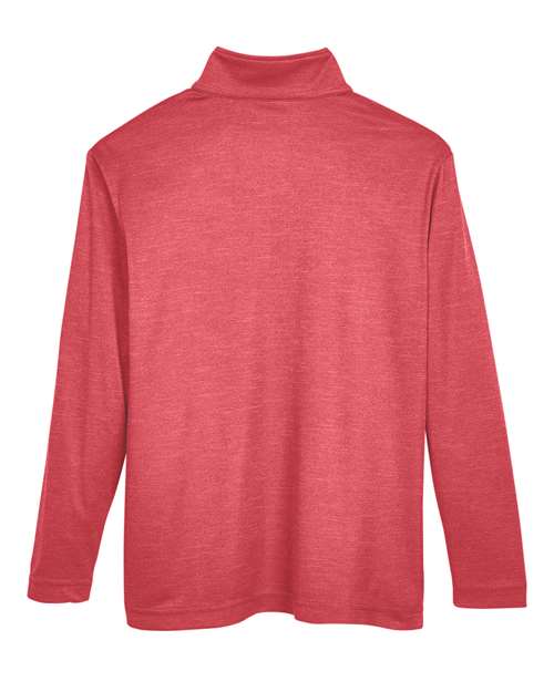 Team 365 Youth Zone Sonic Heather Performance Quarter-Zip Pullolver TT31HY